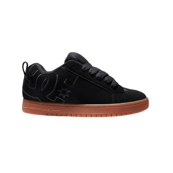 Tenis DC Court Graffik Negros Gum