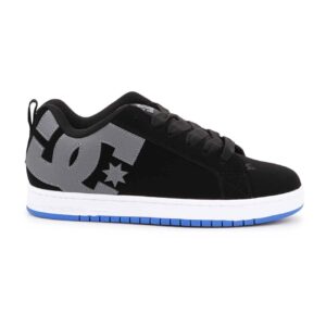 Tenis DC Court Graffik Negros Grises Azules