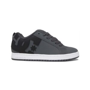 Tenis DC Court Graffik Grises Negros Blancos