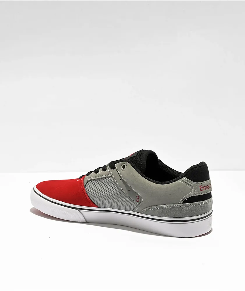 Tenis Emerica The Low Vulc Rojos Gris Negro - Imagen 4