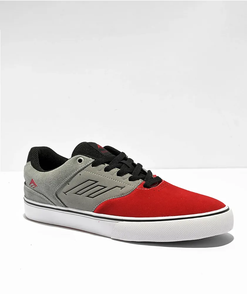 Tenis Emerica The Low Vulc Rojos Gris Negro - Imagen 5