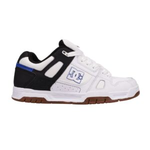 Tenis DC Stag Blanco Negro Azul